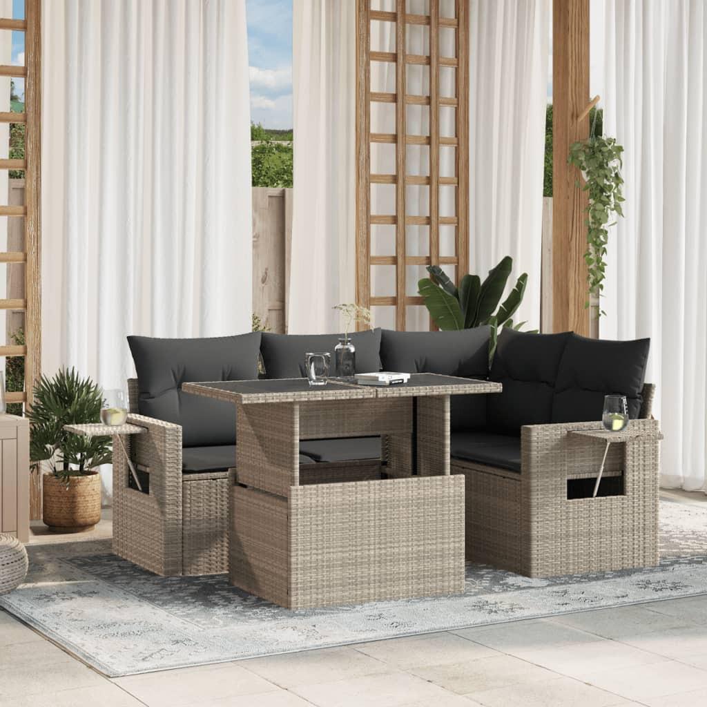 VidaXL Garten sofagarnitur poly-rattan
