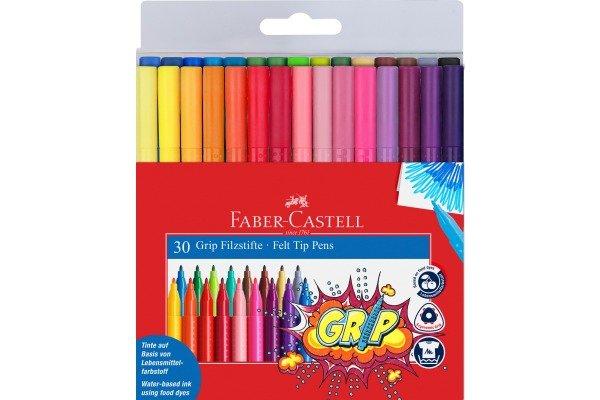 Faber-Castell FABER-CASTELL Permenant Marker Grip 3mm 155335 assortiert 30 Stück