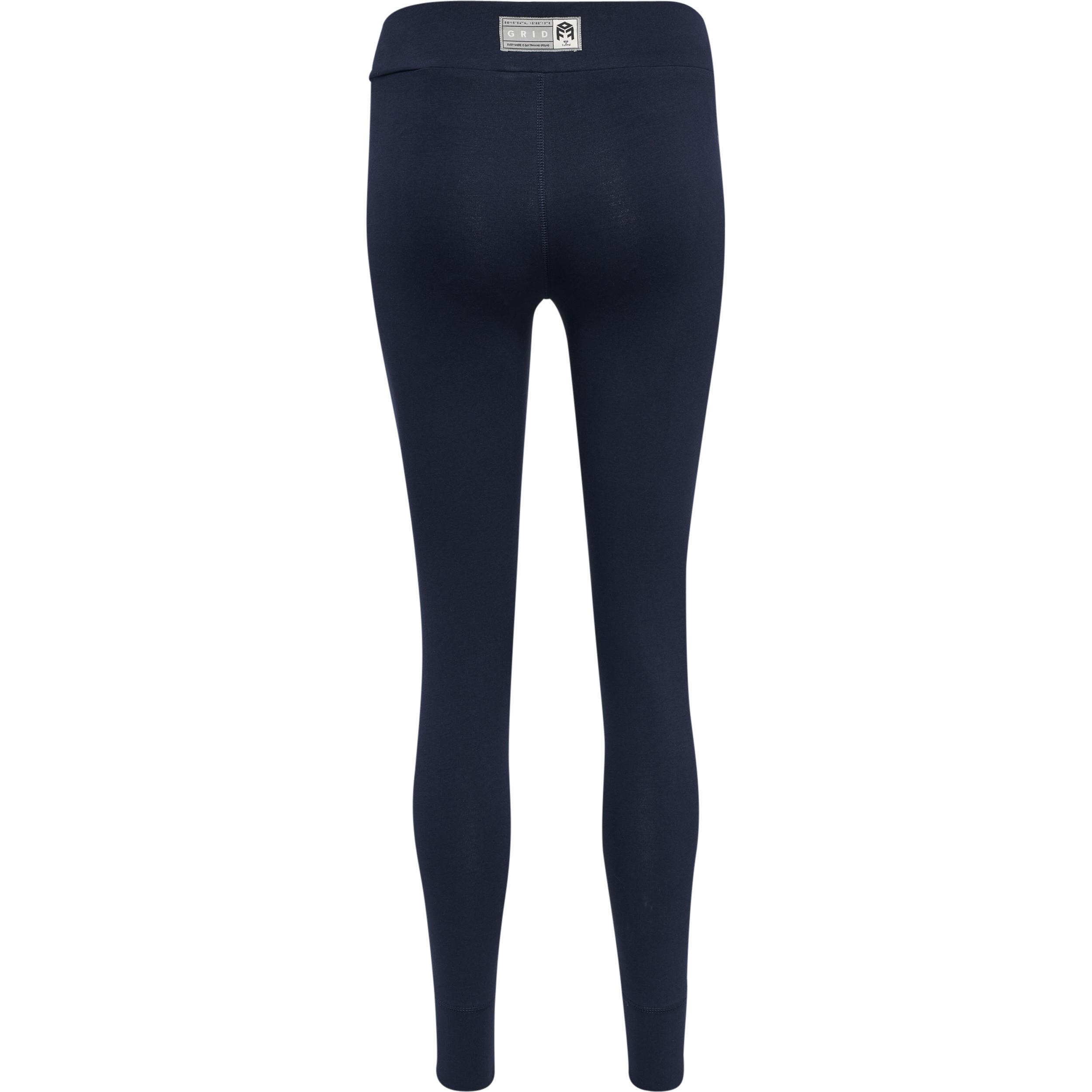 Hummel leggings aus baumwolle, damen move grid