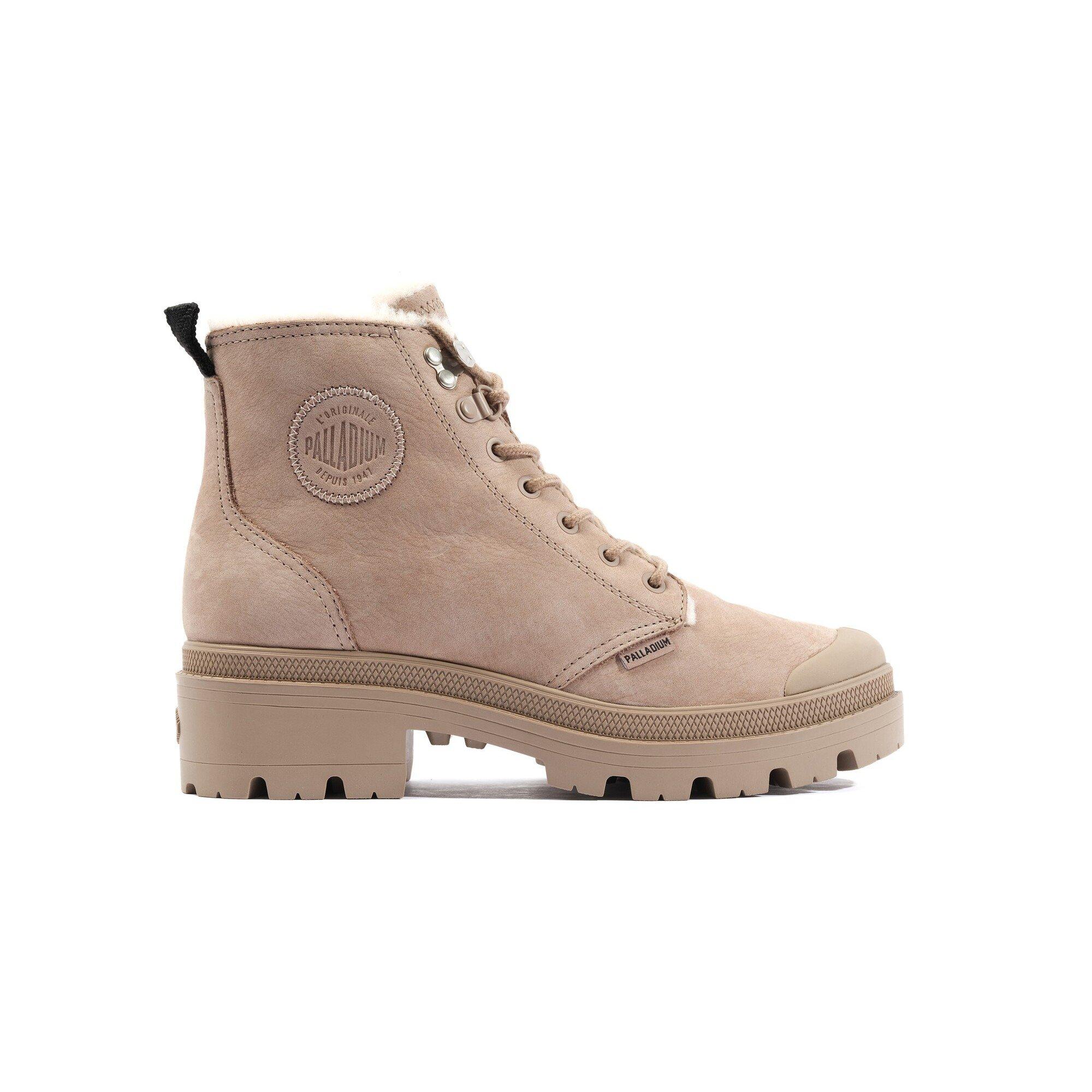 PALLADIUM damen stiefeletten pallabase nubuck zip wl