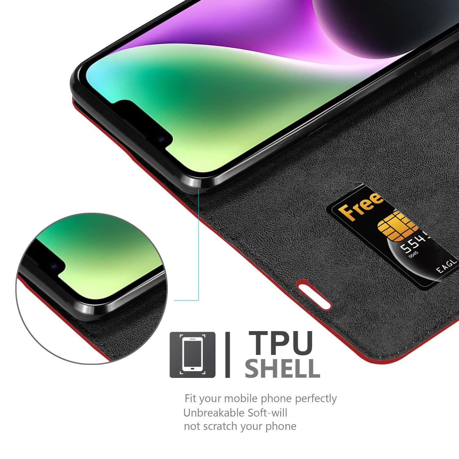 Cadorabo Hülle für Apple iPhone 14 PLUS Magnetverschluss, Kartenfach
