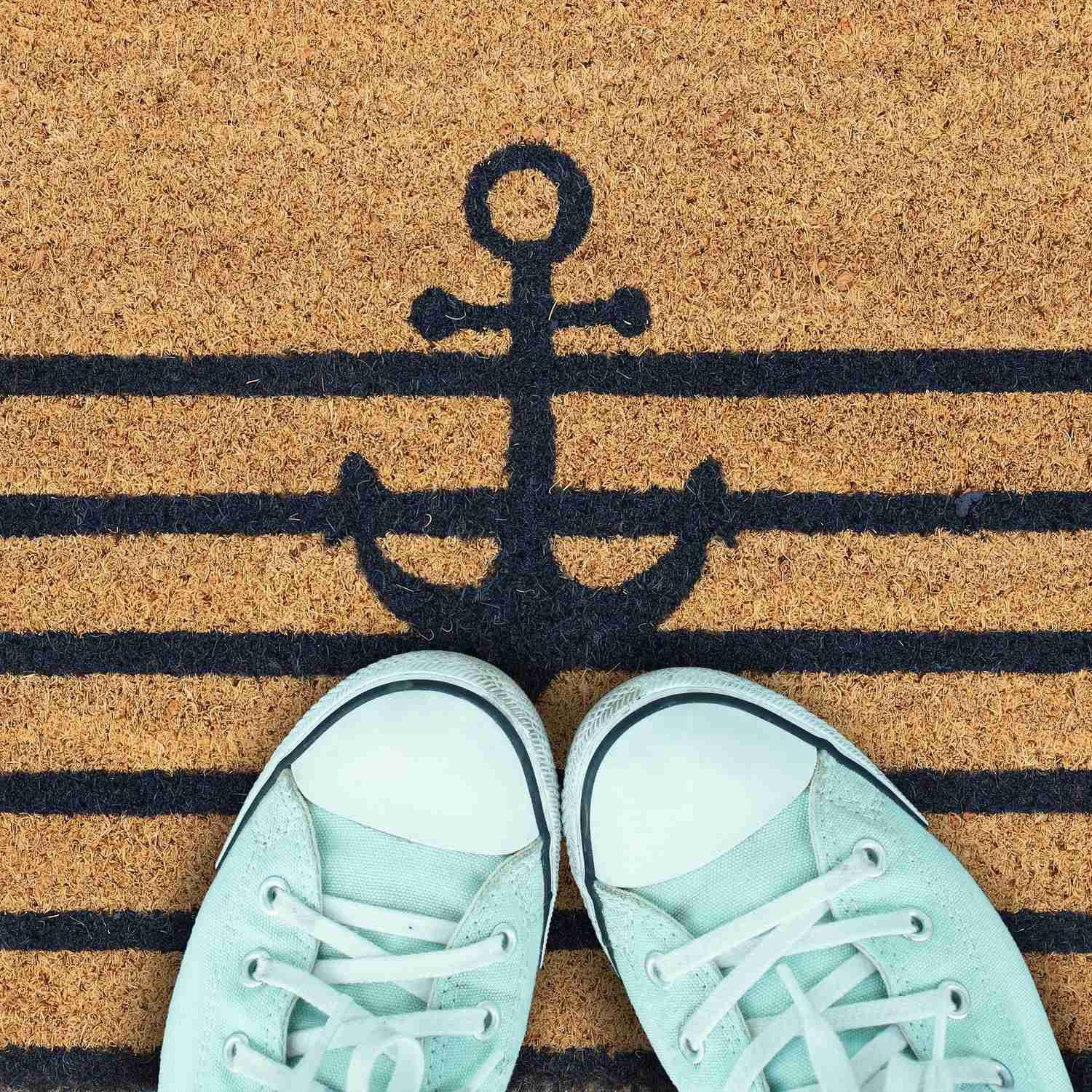 Northix Fußmatte aus Kokosfaser mit Anker