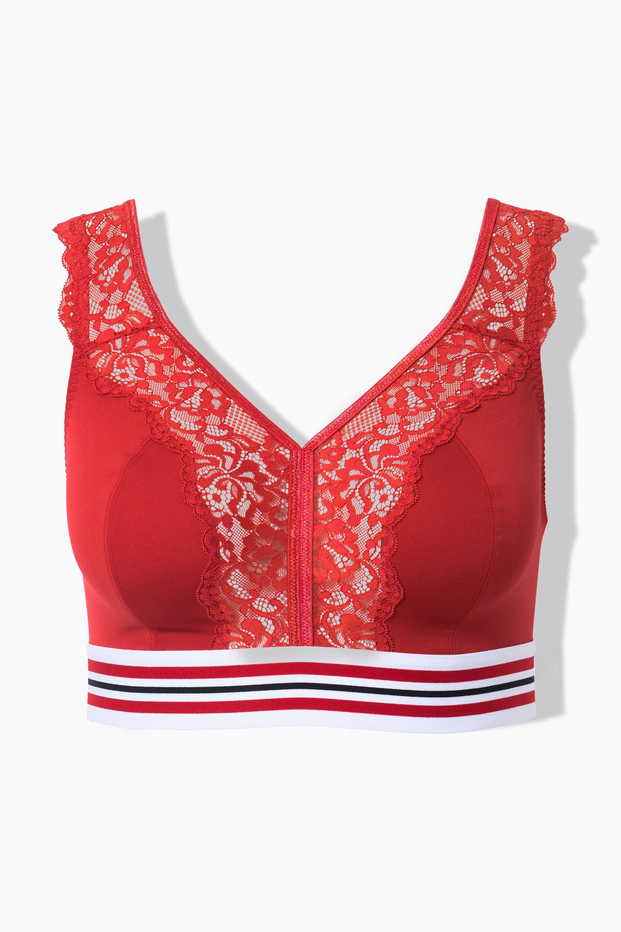 Ulla Popken Minimizer-Bralette, Spitze, ohne Bügel