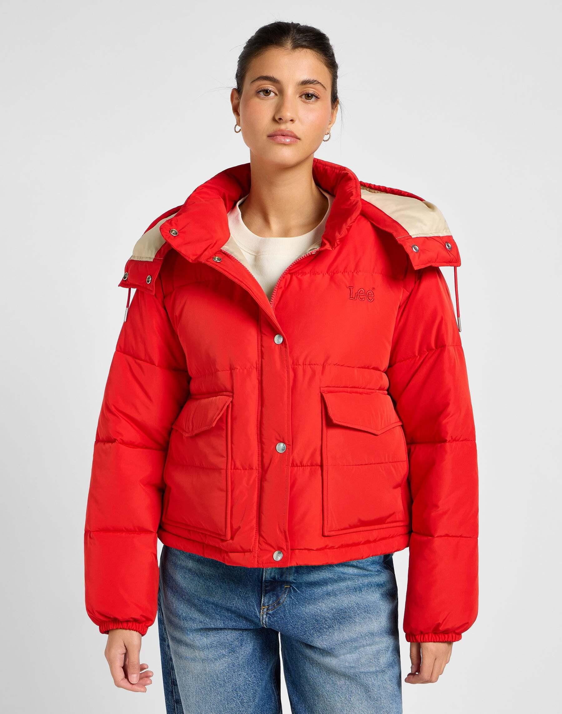 Lee Steppjacke Hooded Short Puffer