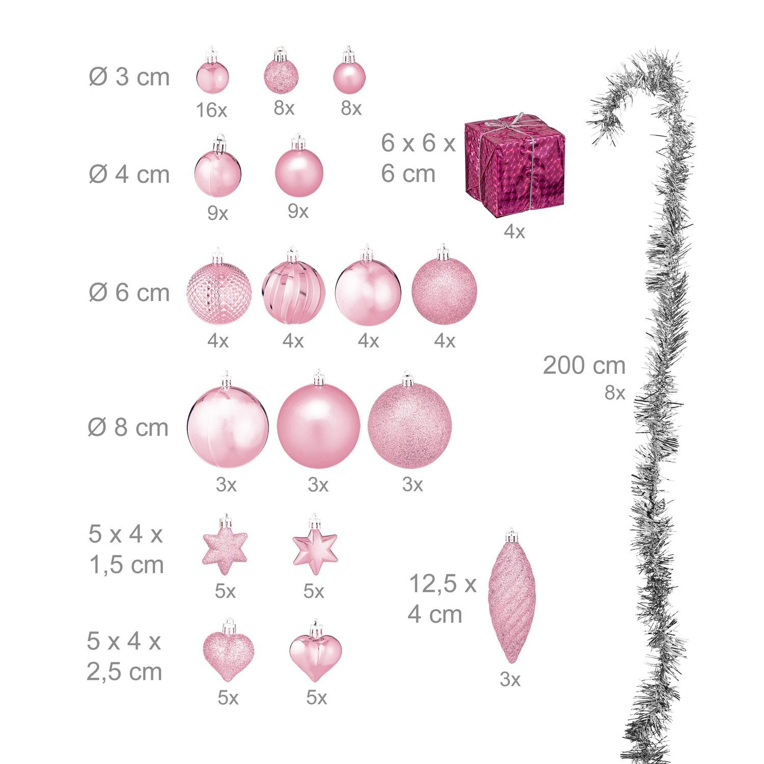 B2X Christbaumkugeln im Set à 110 Stück
