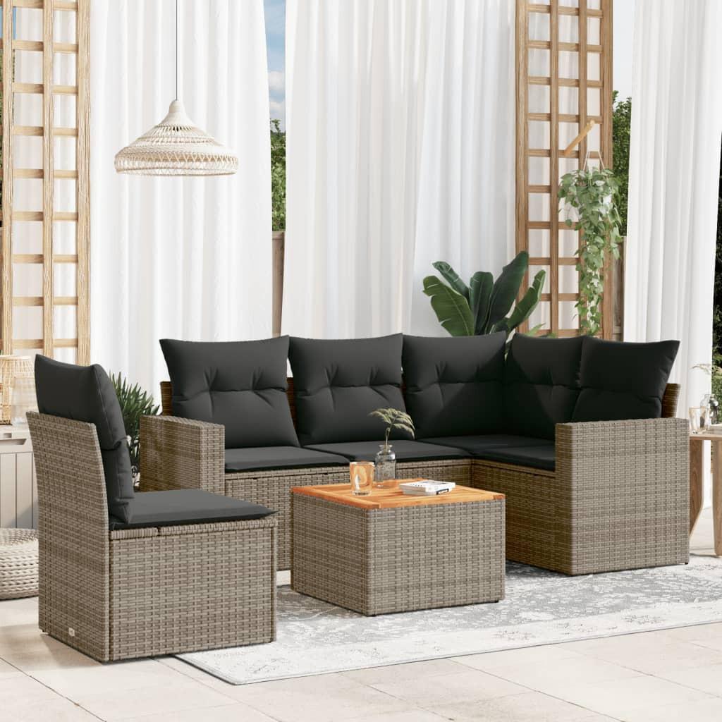VidaXL Garten sofagarnitur poly-rattan