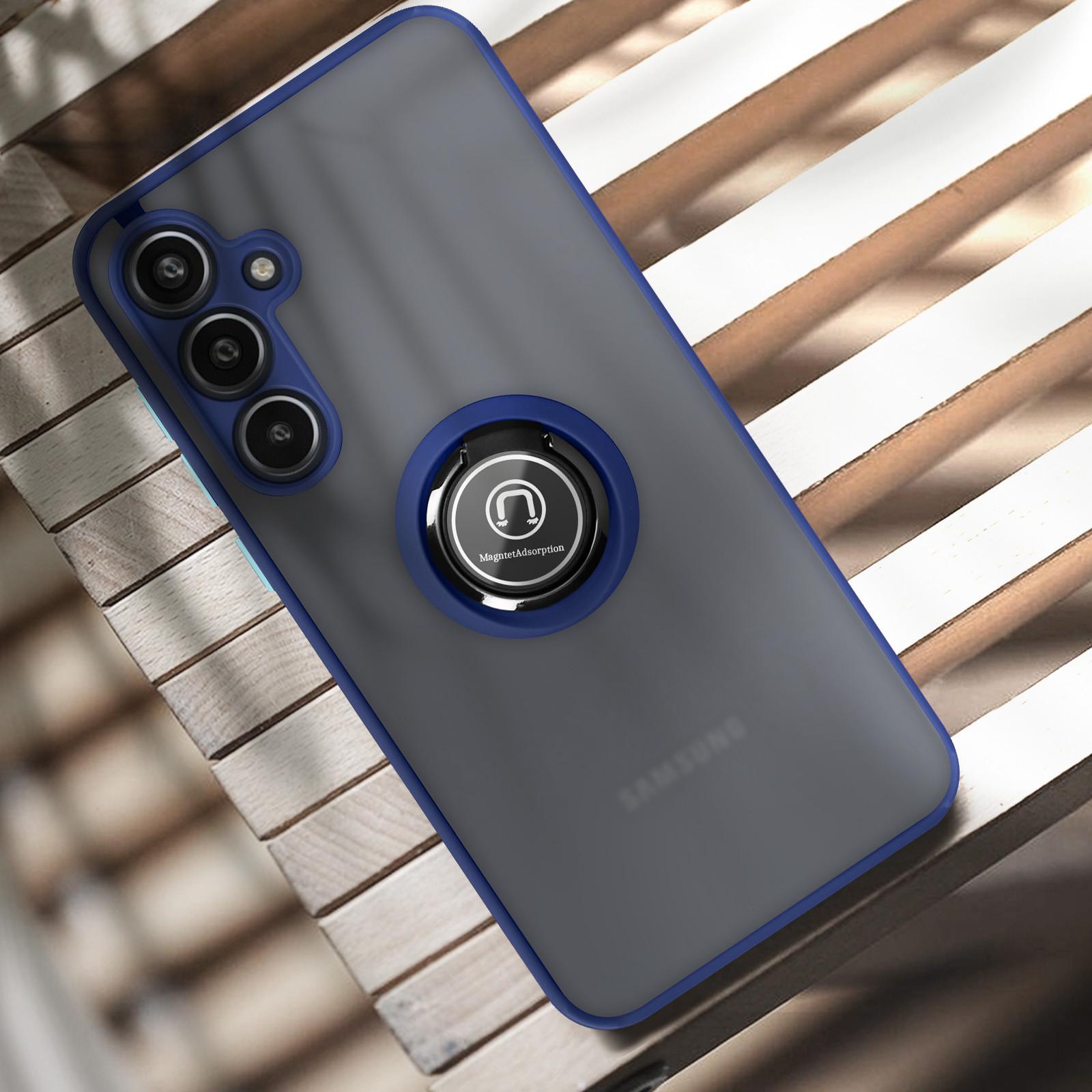 Avizar Ring-Hülle Samsung A35 Dunkelblau