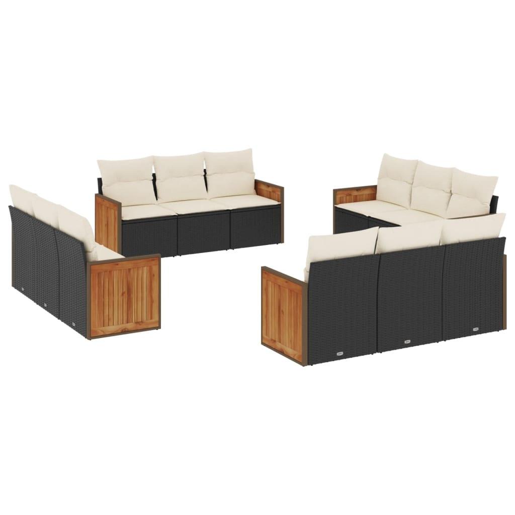 VidaXL Garten sofagarnitur poly-rattan