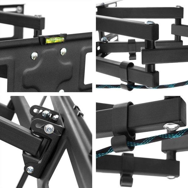 Tectake TV Wandhalterung individuell schwenkbar, neigbar für 26
