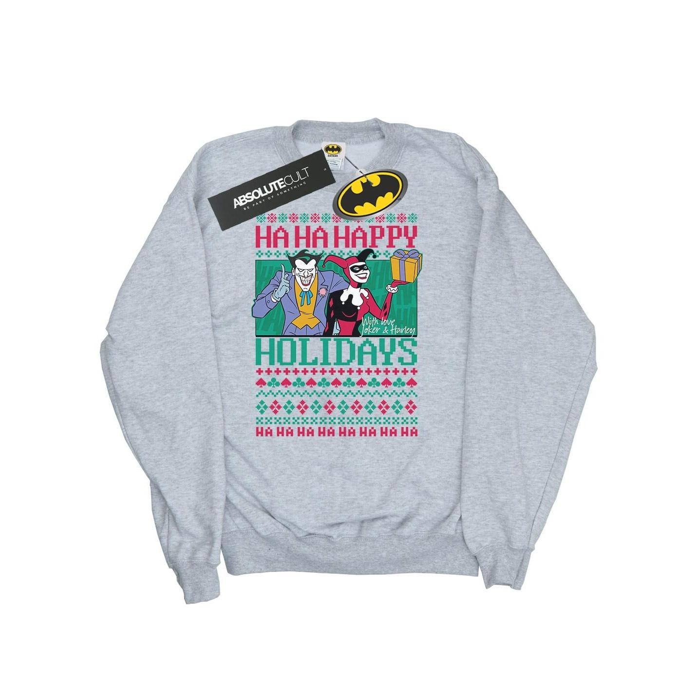 DC COMICS Ha Ha Happy Holidays Sweatshirt