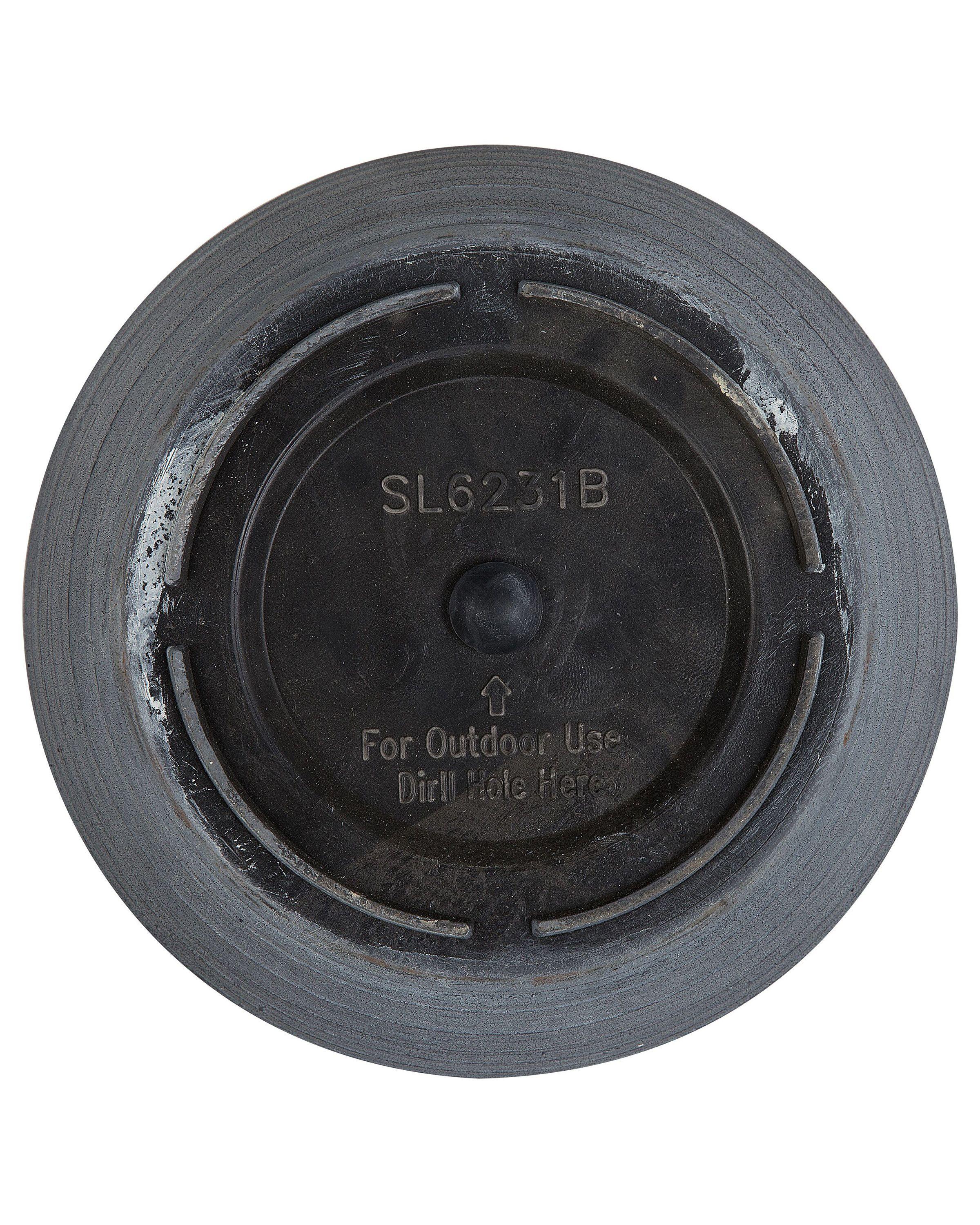 Beliani Set mit 2 Blumentöpfen aus Lehm-Faser-Mischung Industriell KATALIMA