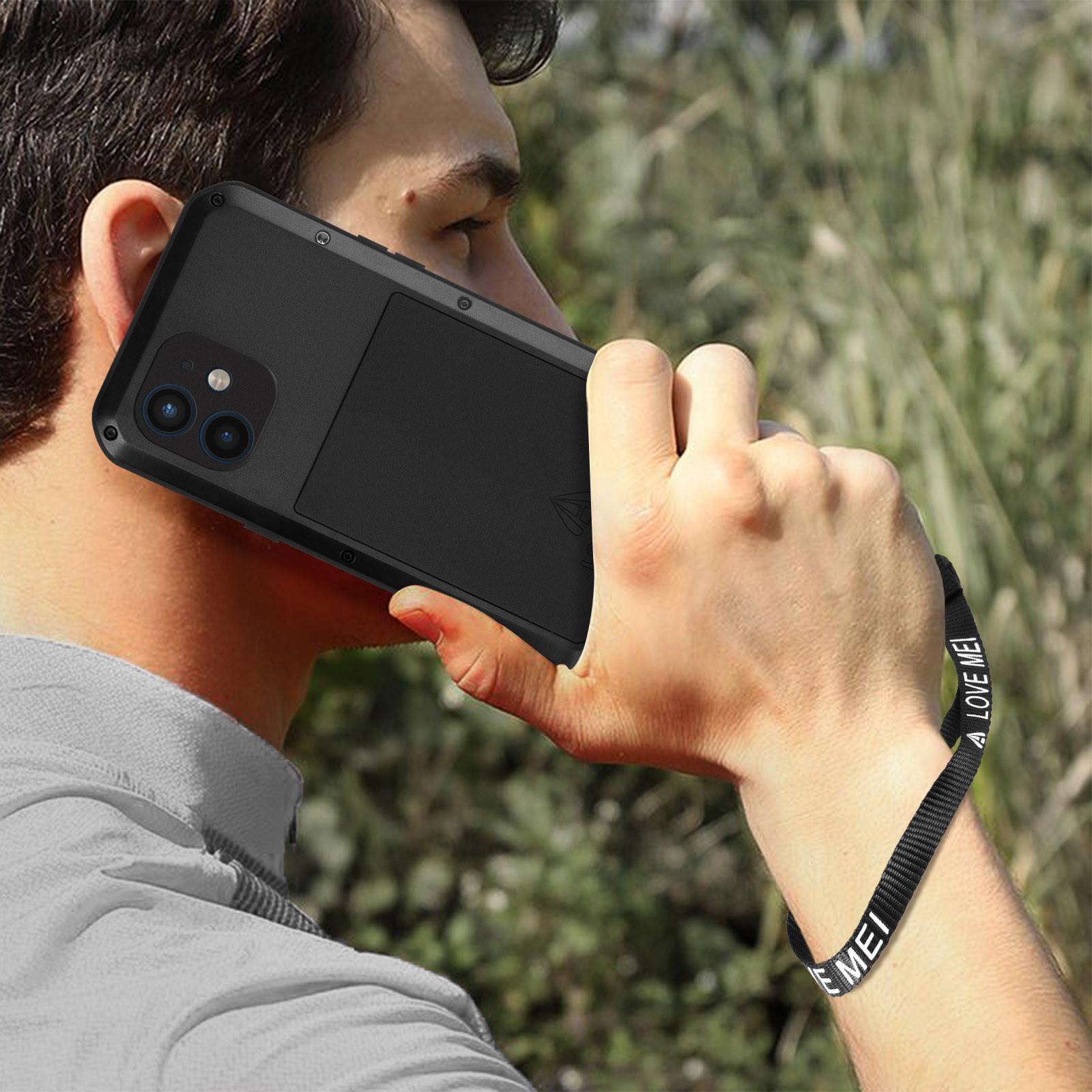 Avizar LoveMei Hülle iPhone 12 Schwarz