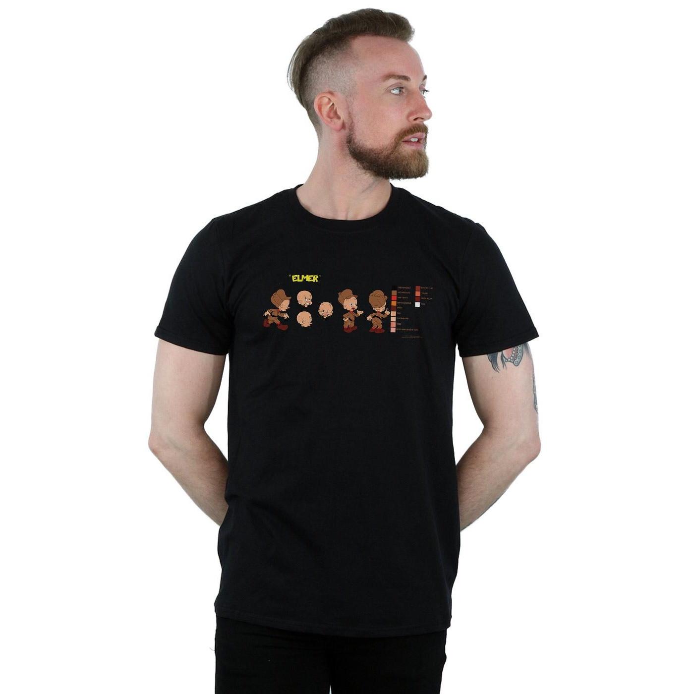 LOONEY TUNES Elmer Fudd Evolution Print T-Shirt