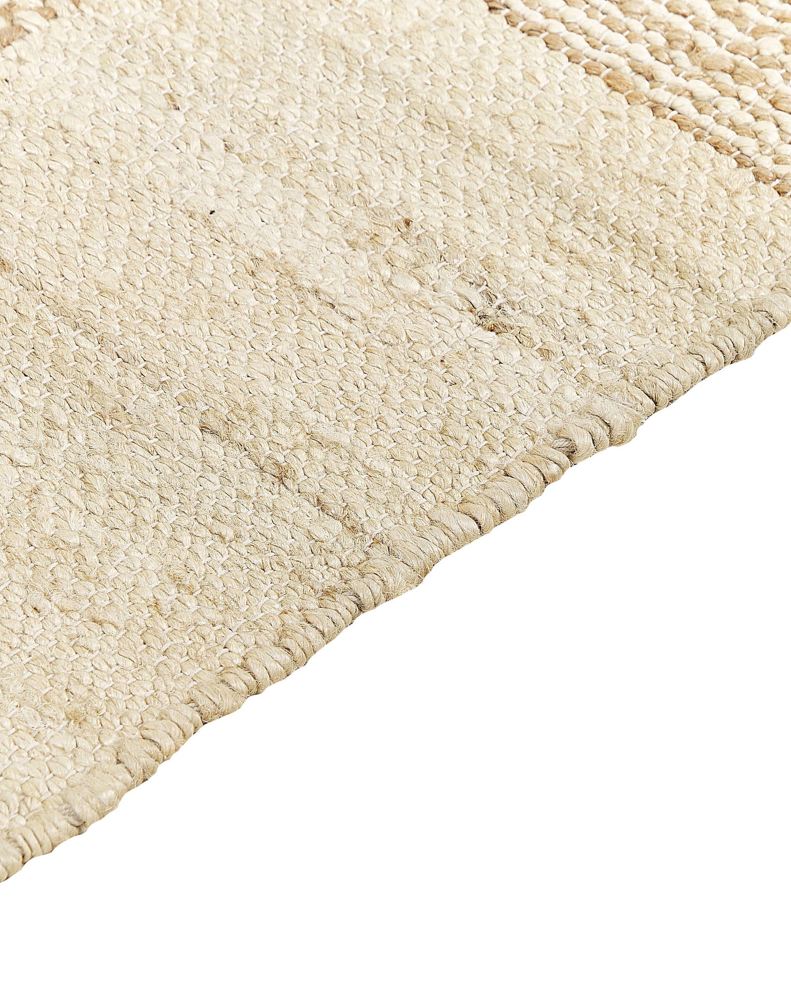 Beliani Teppich aus Jute Boho HAMZALAR