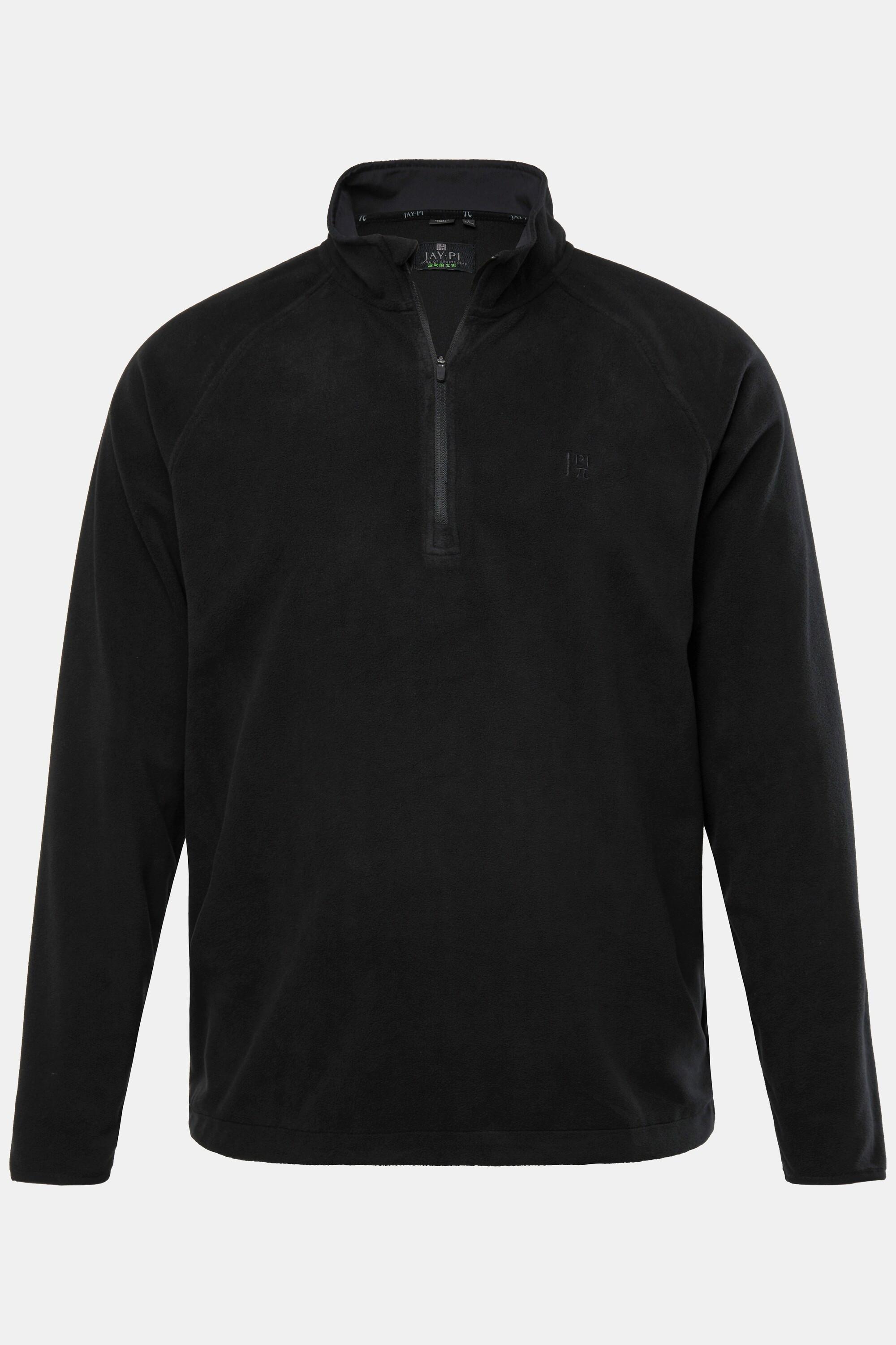 JP1880 Fleecetroyer, Bauchfit, Outdoor, Zippkragen, bis 7 XL