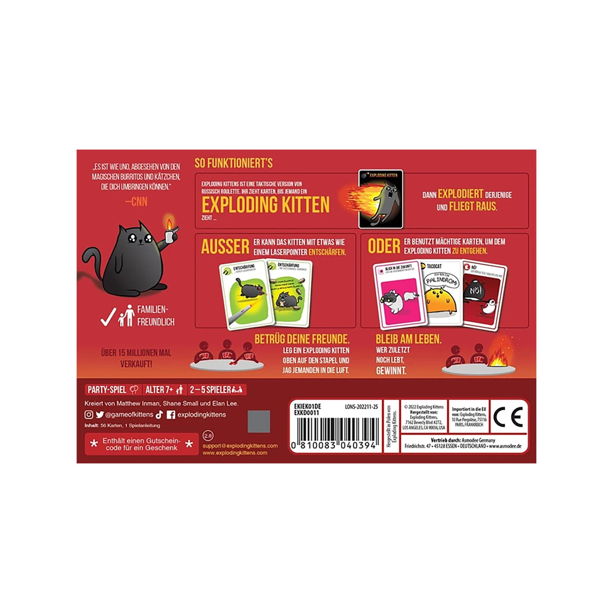 Asmodée Exploding Kittens, Deutsch