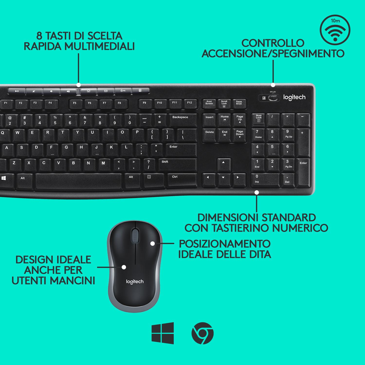 Logitech Wireless Combo MK270 - ITA