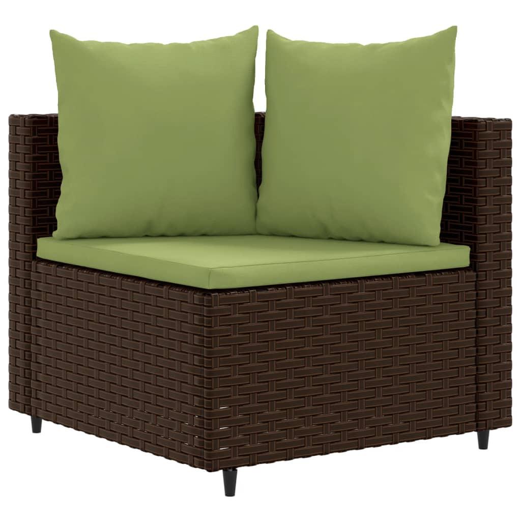 VidaXL Gartensofagarnitur poly-rattan
