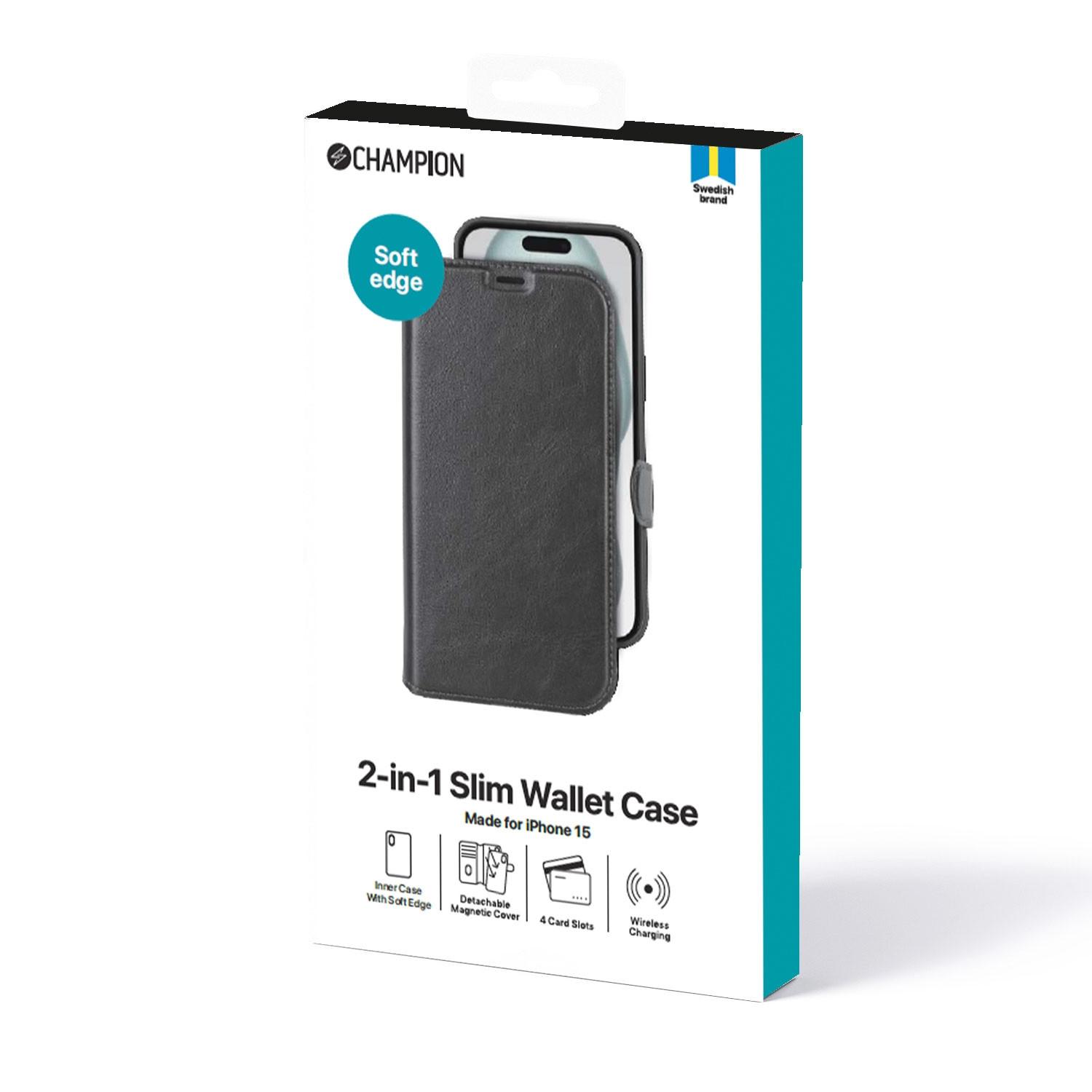 Champion 2-in-1-Slim-Wallet iPhone 15