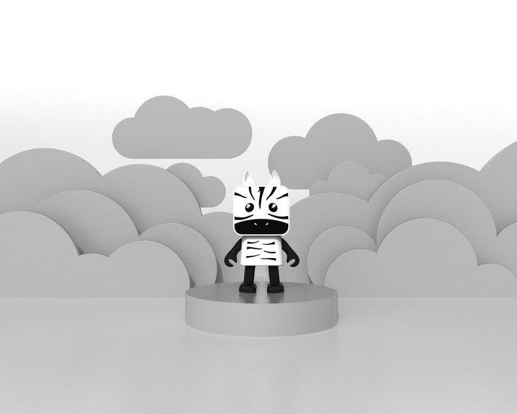 MOB Dancing Animals speaker Zebra