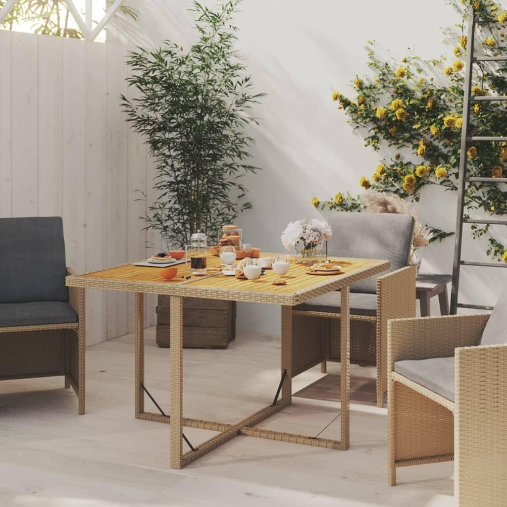 VidaXL Gartentisch poly-rattan