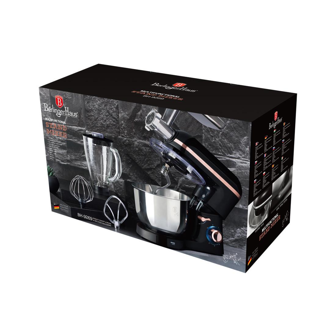 Berlinger Haus Küchenmaschine 1400W Black Rose Collection