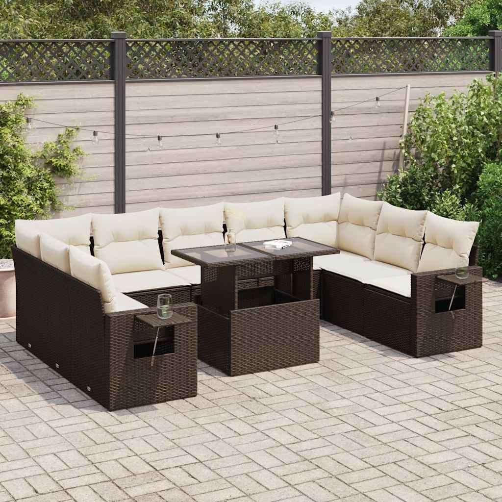 VidaXL Gartensofa set poly-rattan