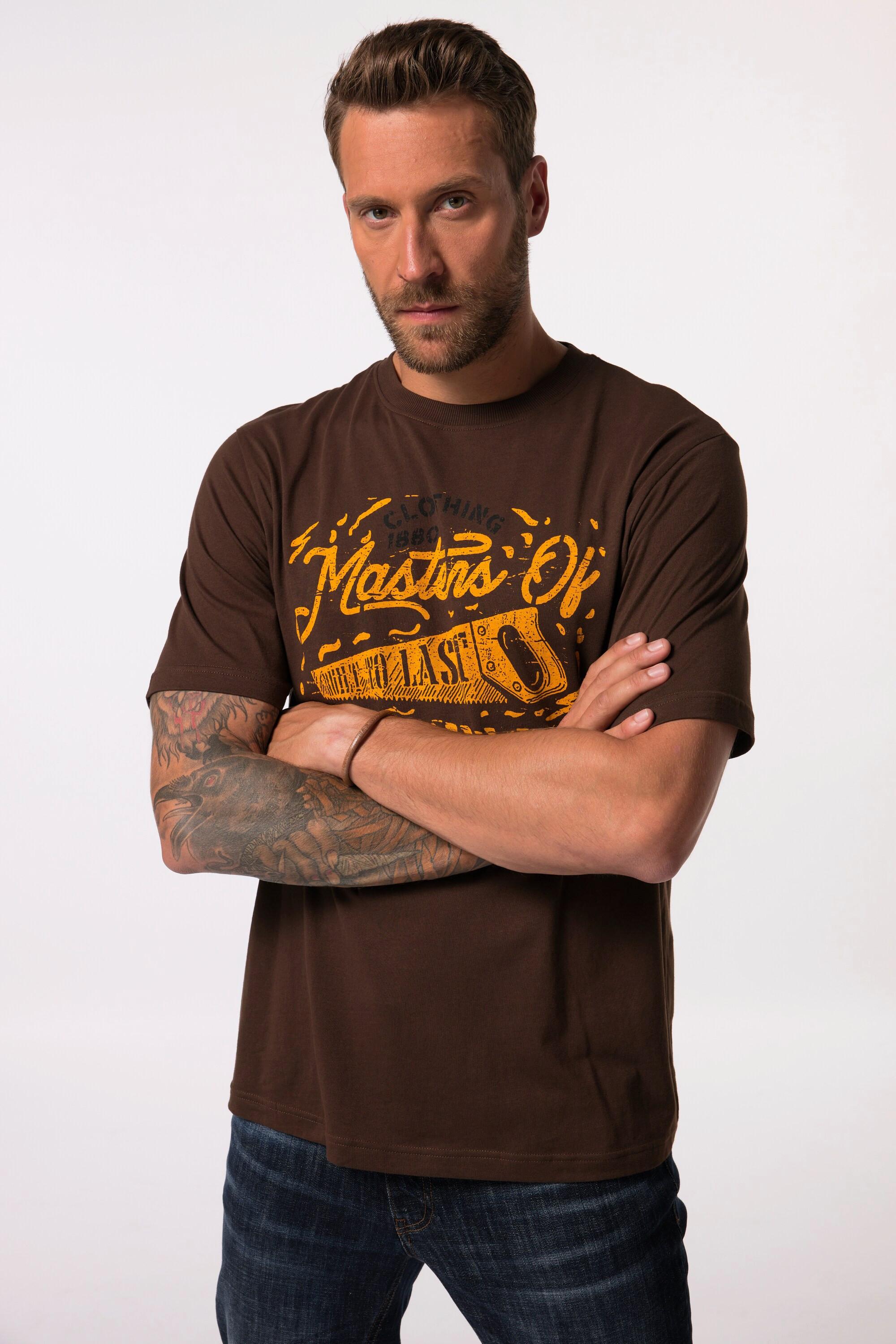 JP1880 Workwear Halbarm T-Shirt mit grossem Print