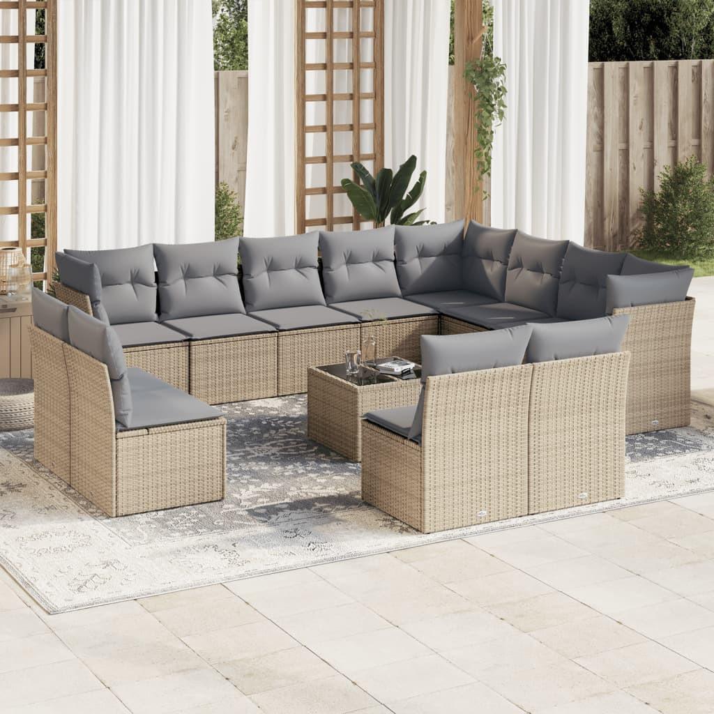 VidaXL Garten sofagarnitur poly-rattan
