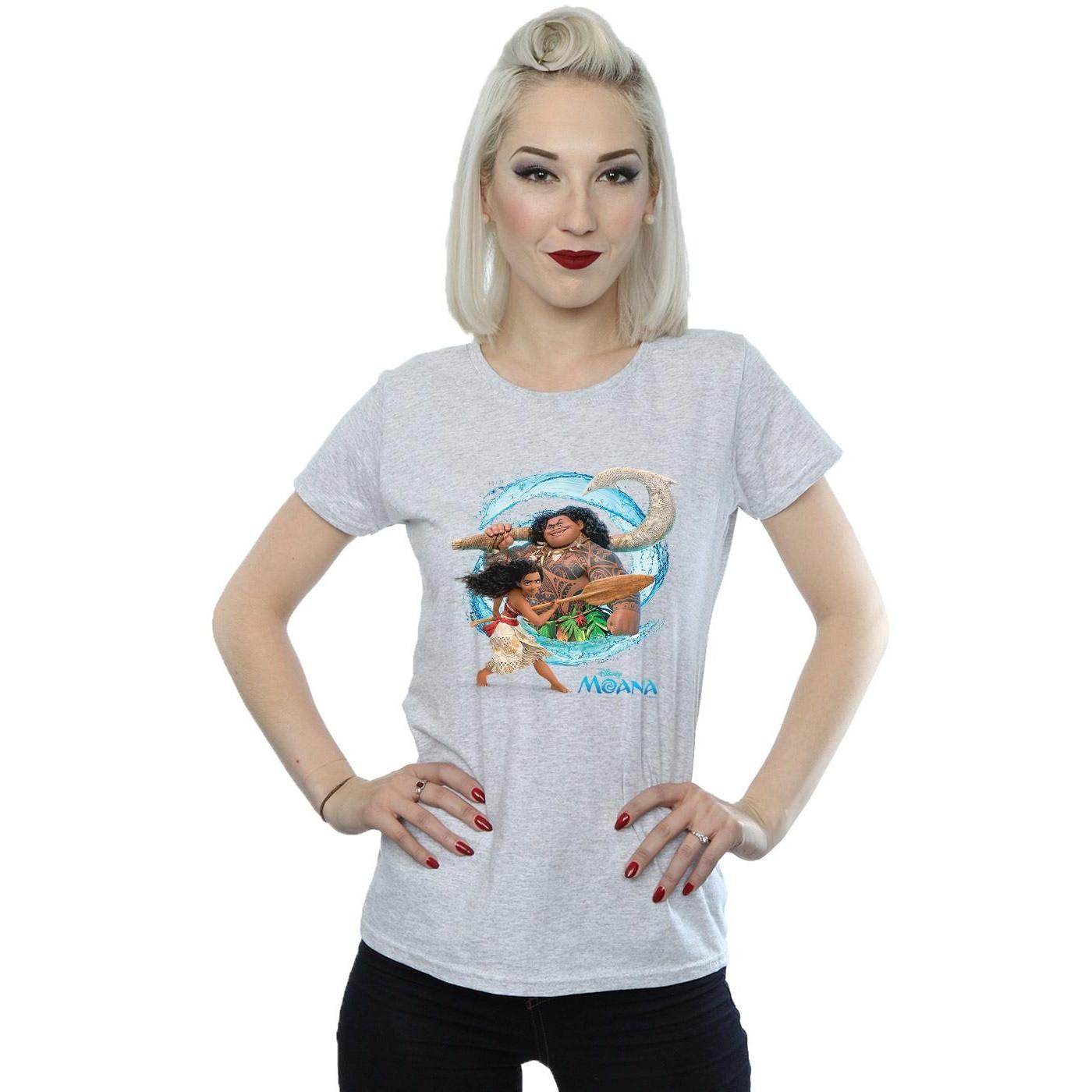 Disney Vaiana Maui und Vaiana Grafikdruck T-Shirt