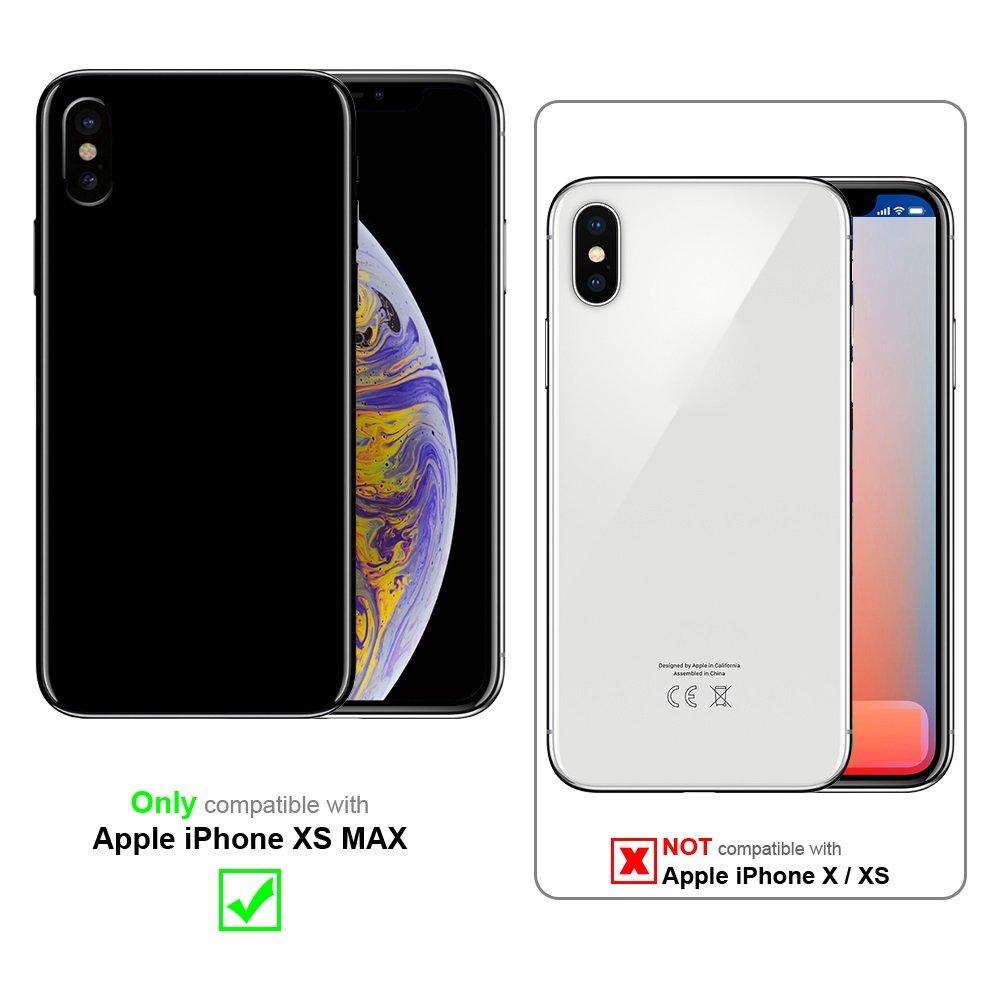 Cadorabo Hülle für Apple iPhone XS MAX Hard Case in Metall Optik