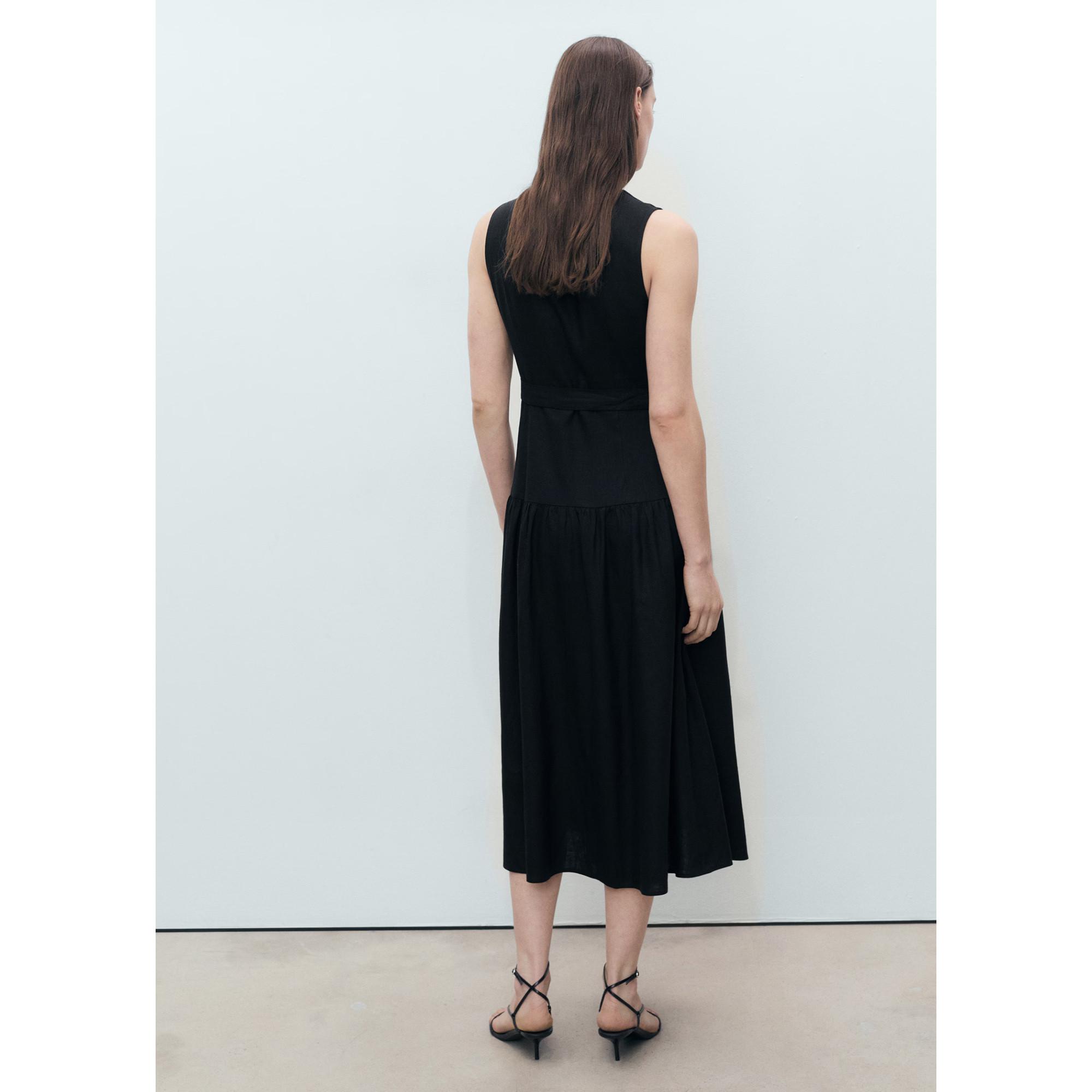 MANGO Zamore Ärmelloses Midikleid