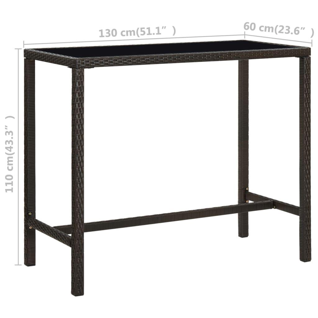 VidaXL Bar-set poly-rattan