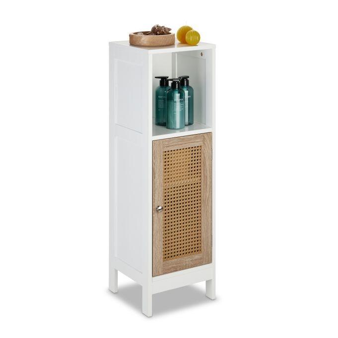 B2X Badezimmerschrank mit Rattantür