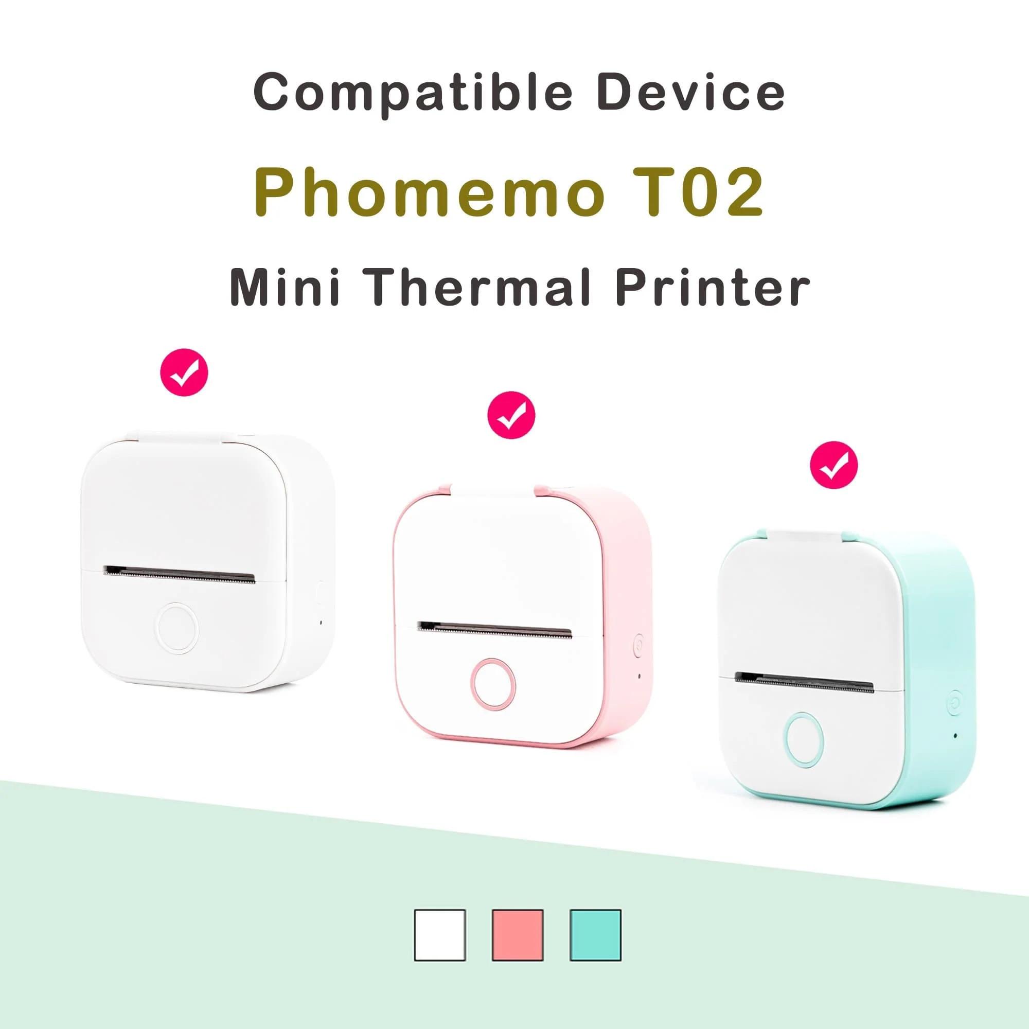 Phomemo Thermopapier mit 10 Jahren Haltbarkeit für T02/M02X/M832 – 3 Rollen