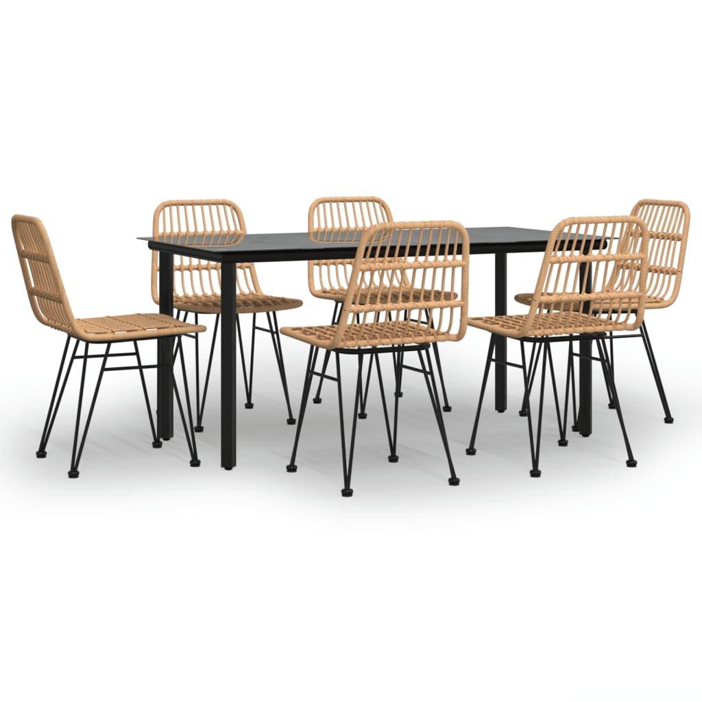 VidaXL Garten essgruppe poly-rattan