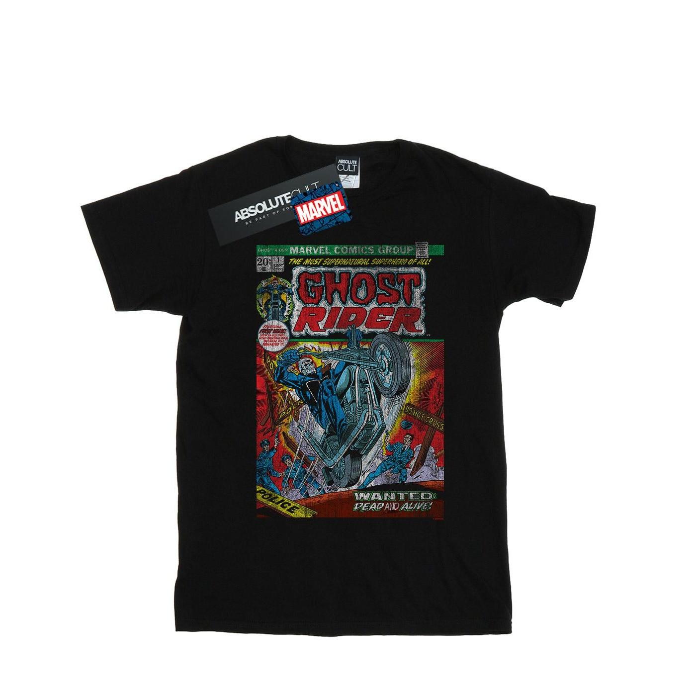 MARVEL Ghost Rider Distressed Comic Cover TShirt