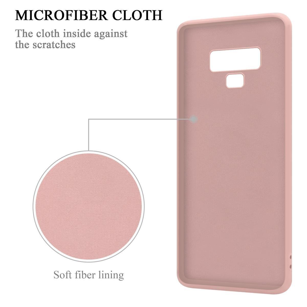 Cadorabo Hülle für Samsung Galaxy NOTE 9 TPU Silikon mit Ring Liquid