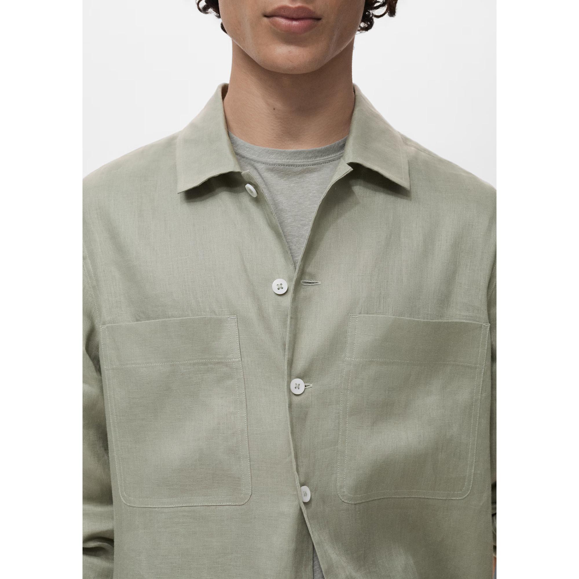 Mango Man Overshirt mit Brusttaschen