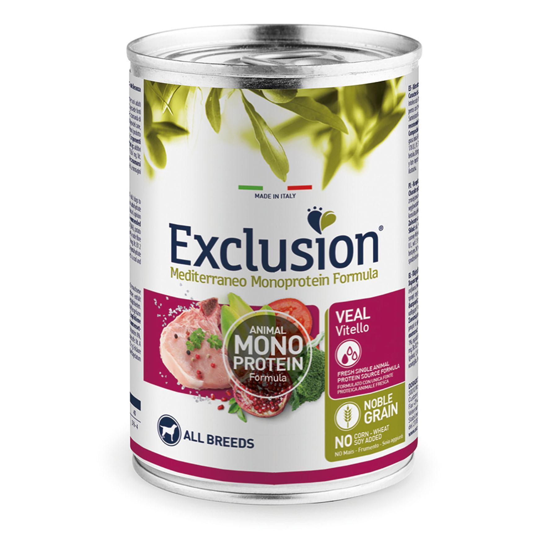 Exclusion Mediterraneo Adult All Breeds Veal - Multipack
