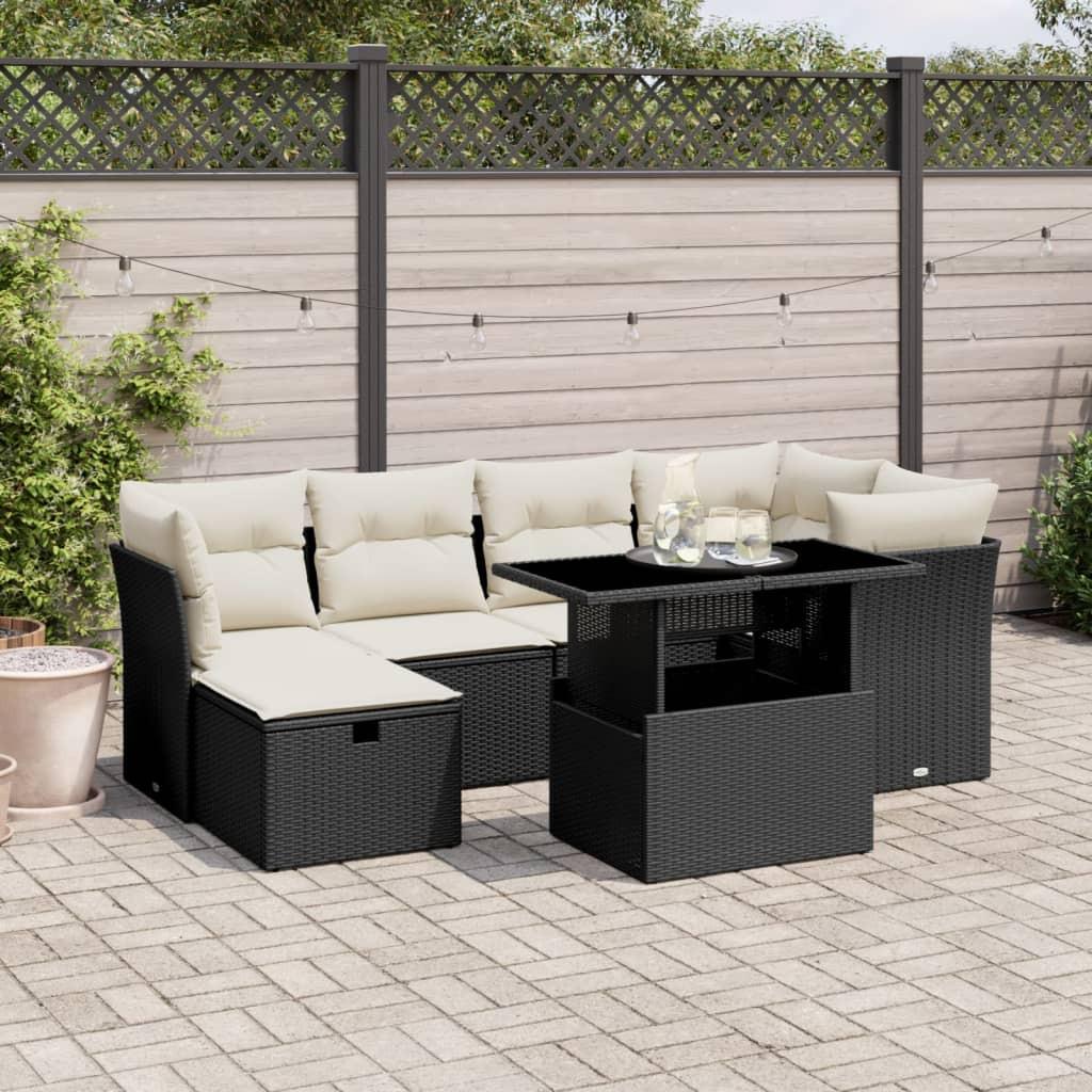 VidaXL Garten sofagarnitur poly-rattan