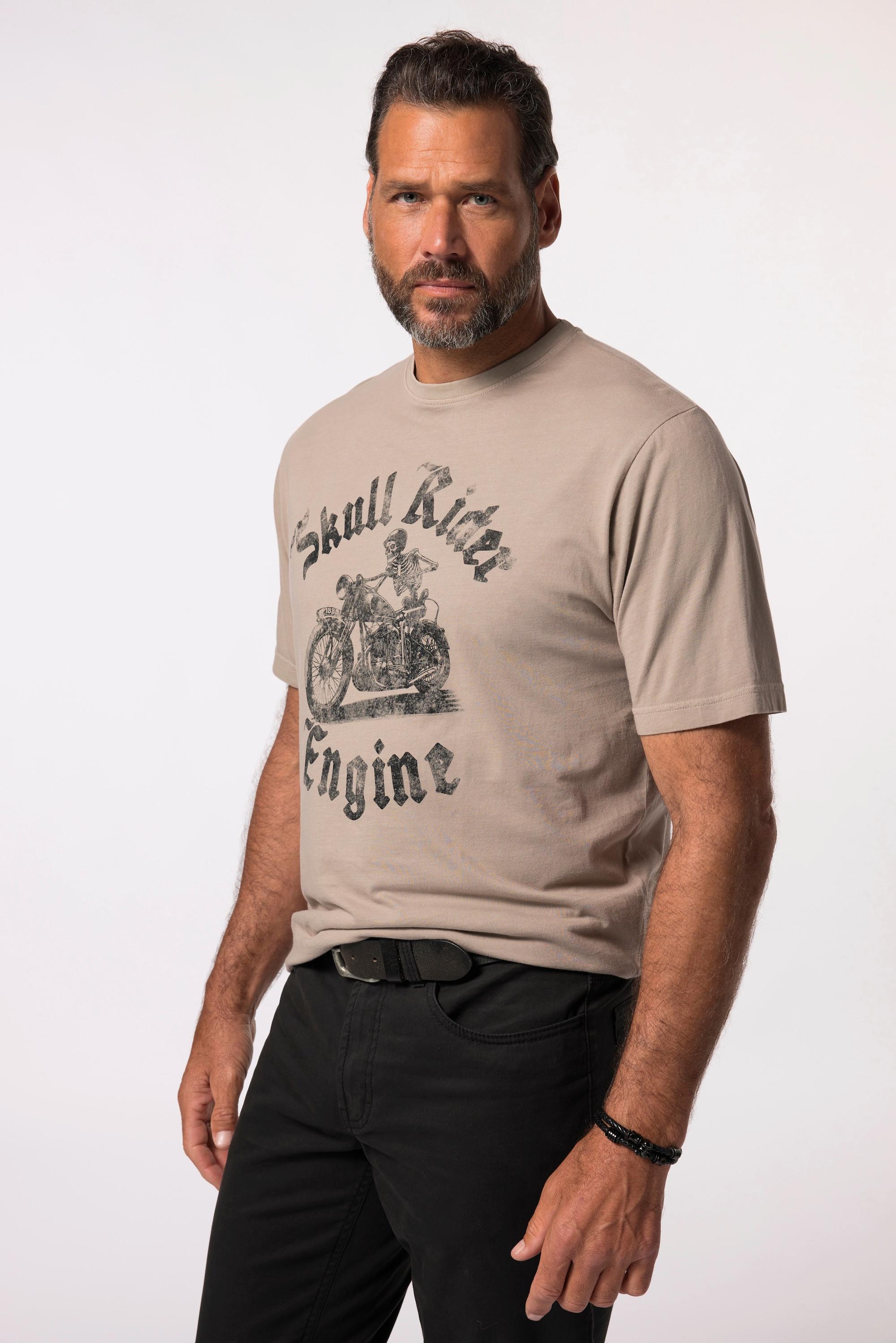 JP1880 T-Shirt Halbarm Brustprint Vintage Look