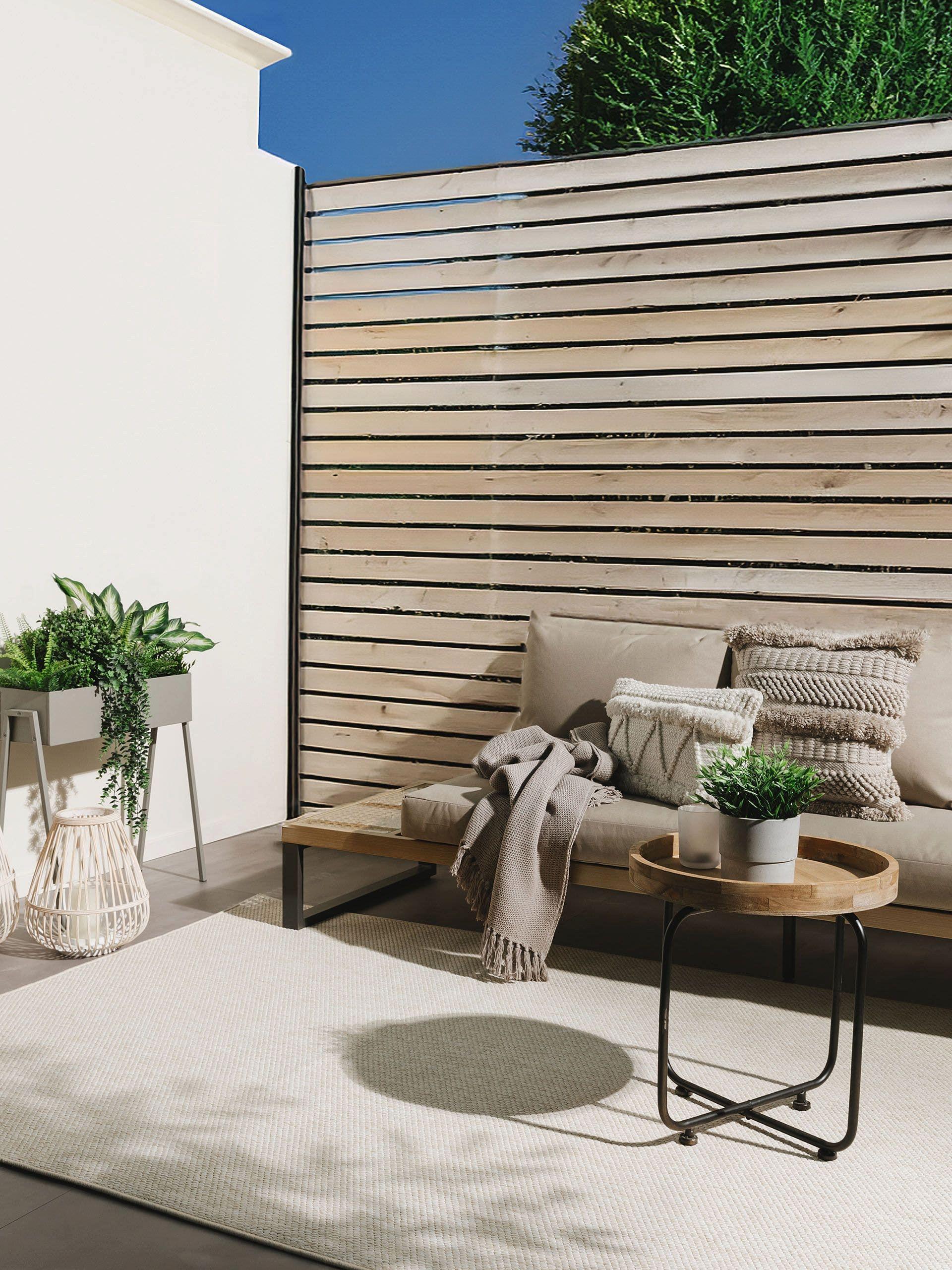Benuta In- & Outdoor-Teppich Iowa Cream