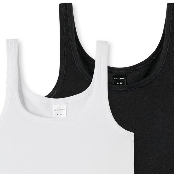 Schiesser 6er Pack Teens Girls 95/5 Organic Cotton - Tops / Unterhemden