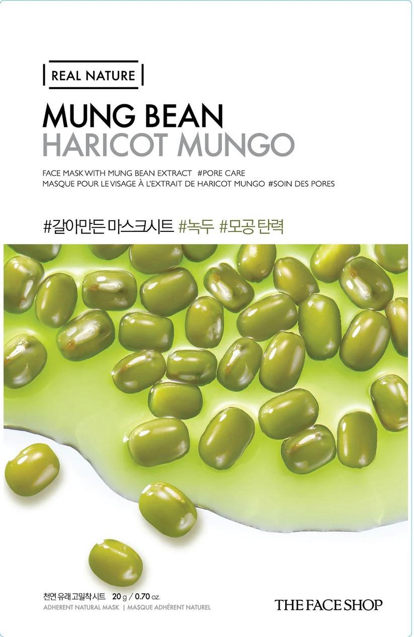 The Face Shop Real Nature Face Mask With Mung Bean Extract