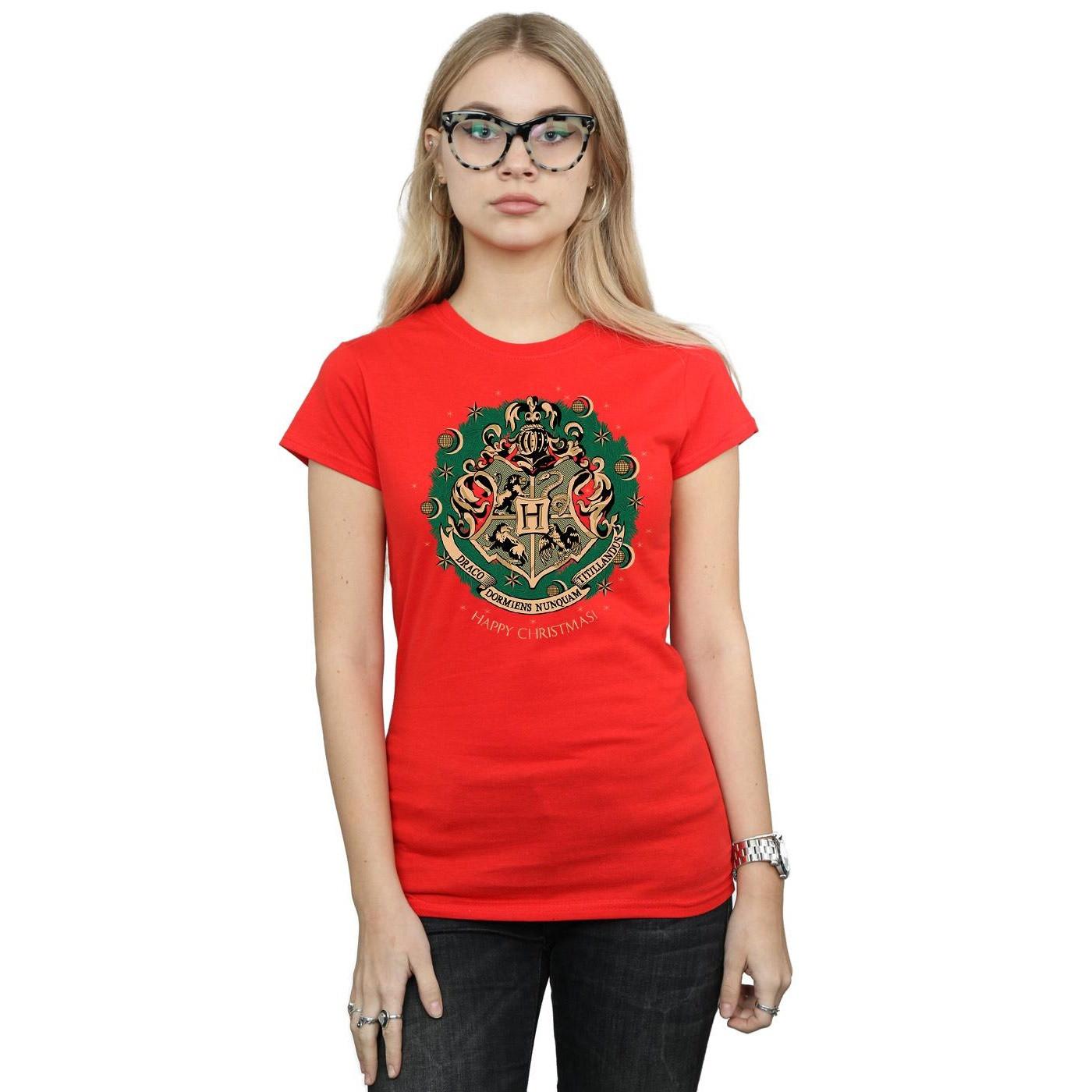 Harry Potter Hogwarts Happy Christmas T-Shirt