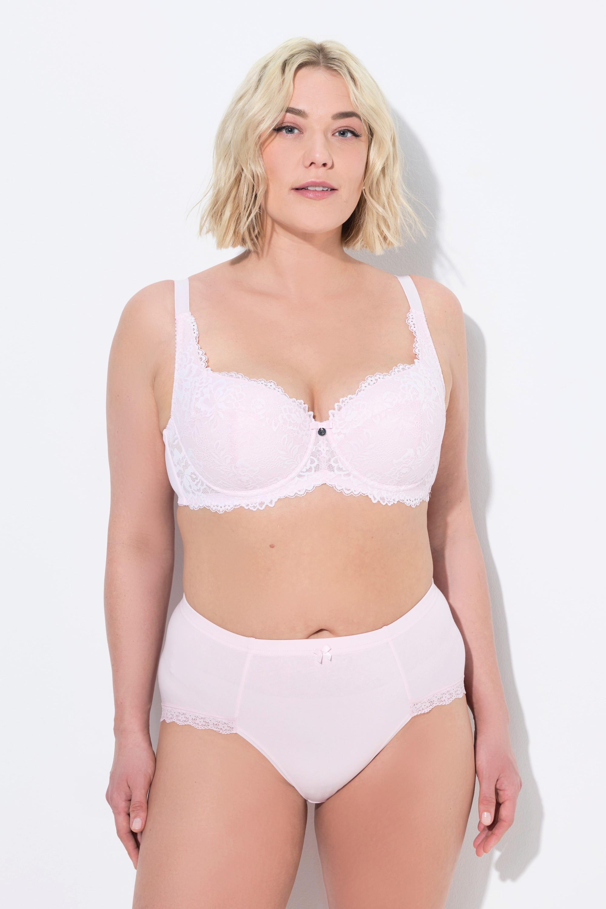 Ulla Popken Bügel-BH, Softschalen, Balconette-BH, Spitze, Cup B - D