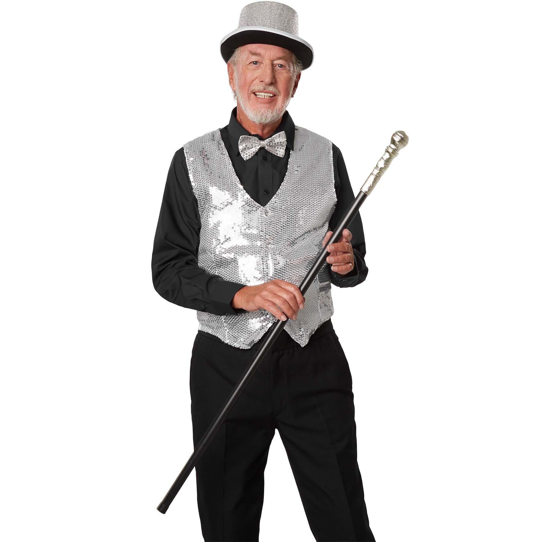 Tectake Pailletten-Weste Herren