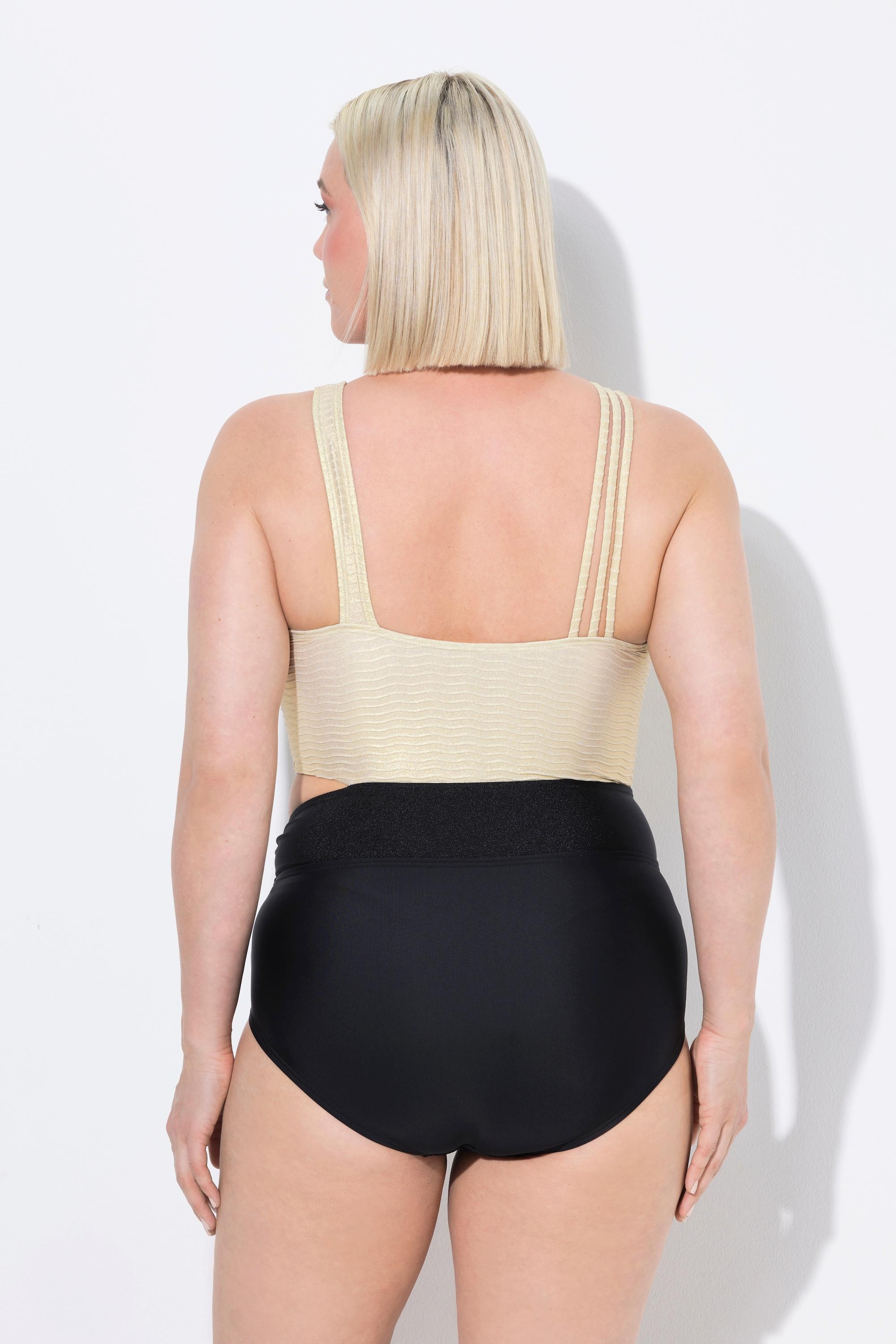 Ulla Popken Badeanzug, Softcups, Cut-Out