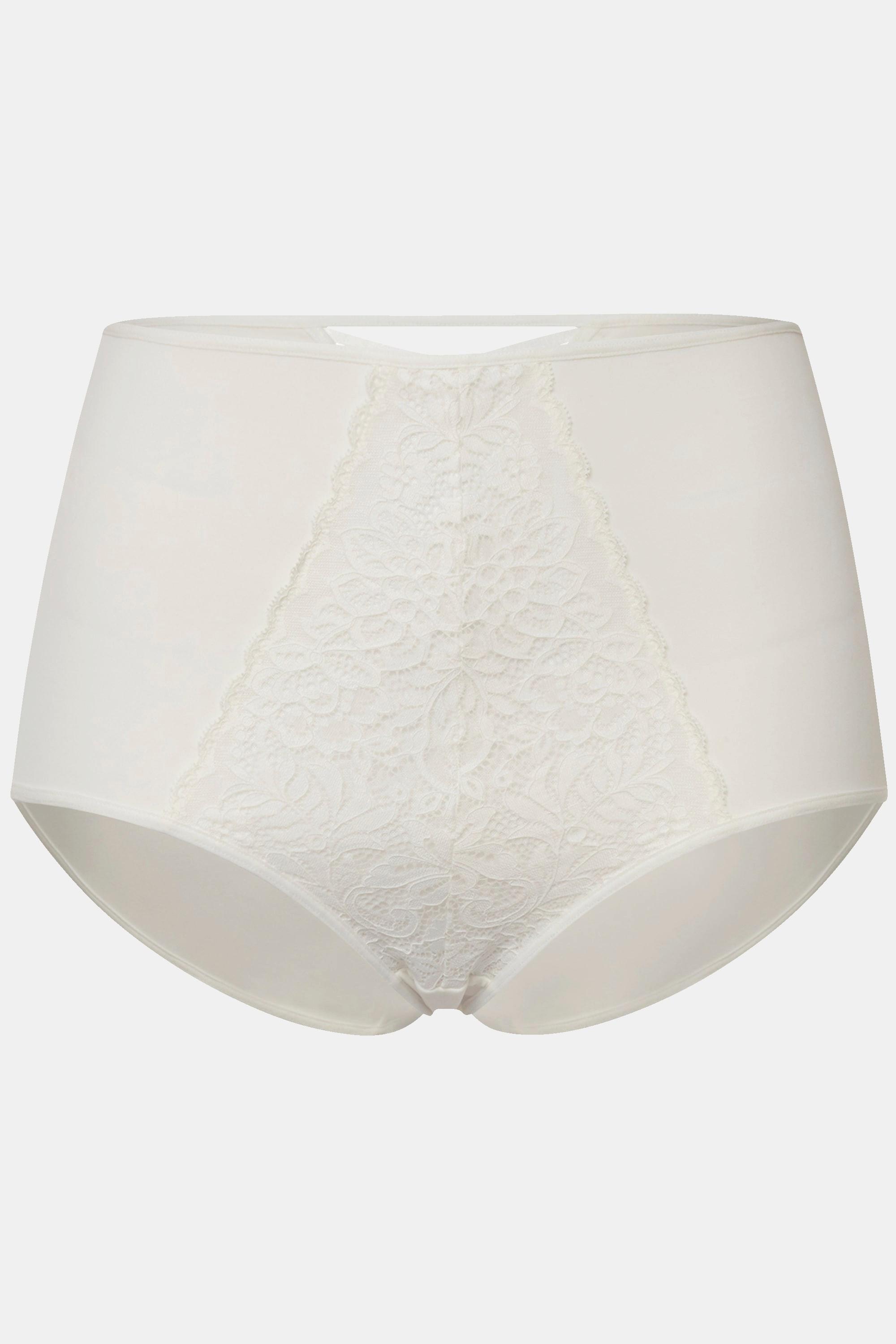 Ulla Popken Maxislip, Spitzen-Einsatz, High Waist